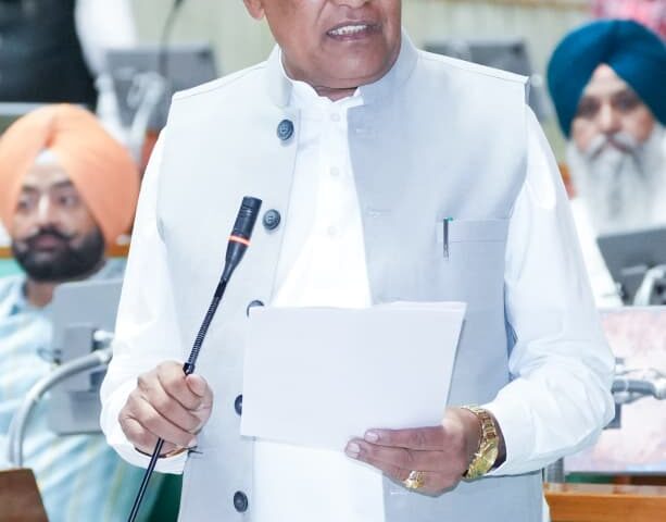 Punjab Water Resources Minister Barinder Kumar Goyal on Friday informed the Punjab Vidhan Sabha that the